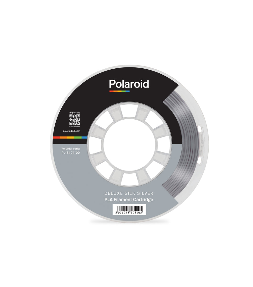 Polaroid Filament 250g Universal Deluxe Silk PLA Filamento argento
